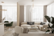 Moderný návrh  interiéru bytu v Discovery Residence | PRUNUS 3